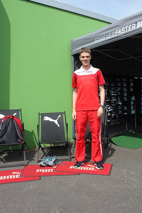Thilo am Pumastand (copyright Kostja Spiegel/PUMA)